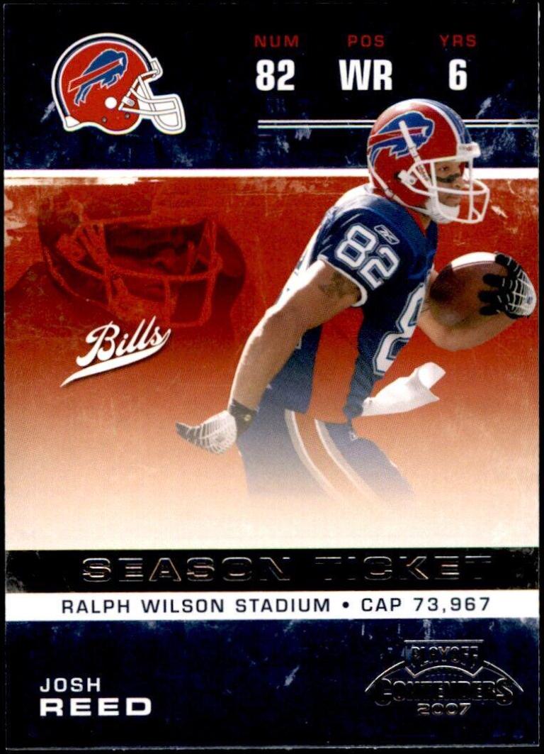 Josh Reed #13 Football Cards 2007 Playoff Contenders