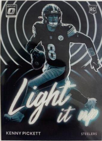 Kenny Pickett #LU-11 Football Cards 2022 Panini Donruss Optic Light it Up