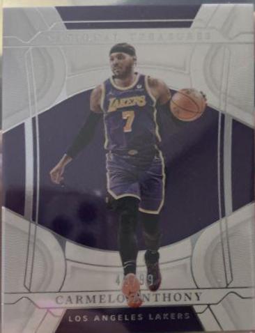 Carmelo Anthony #49 Basketball Cards 2021 Panini National Treasures