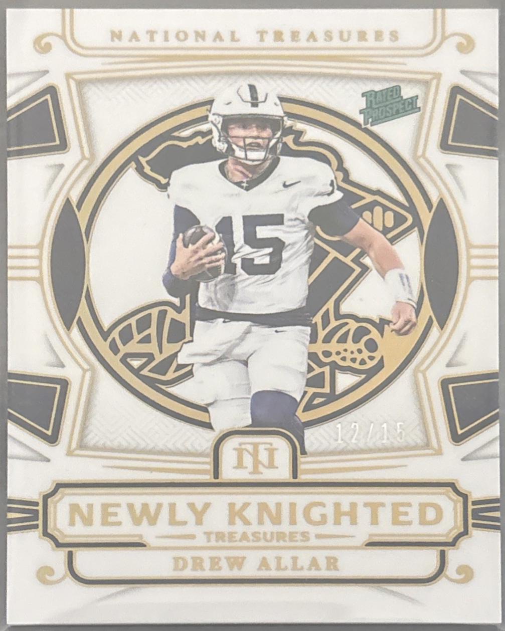 Drew Allar #23 2025 Panini National Treasures Collegiate Football Newly Knighted Treasures