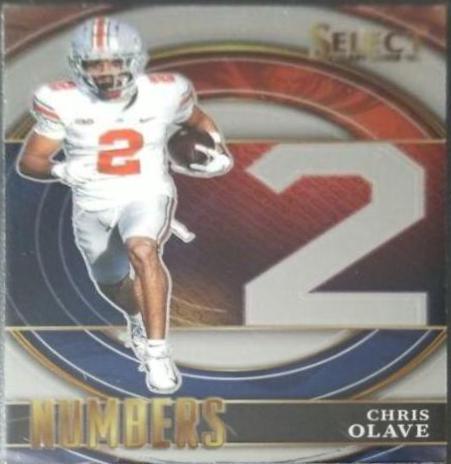 Chris Olave #SNCO Football Cards 2022 Panini Select Draft Picks Numbers