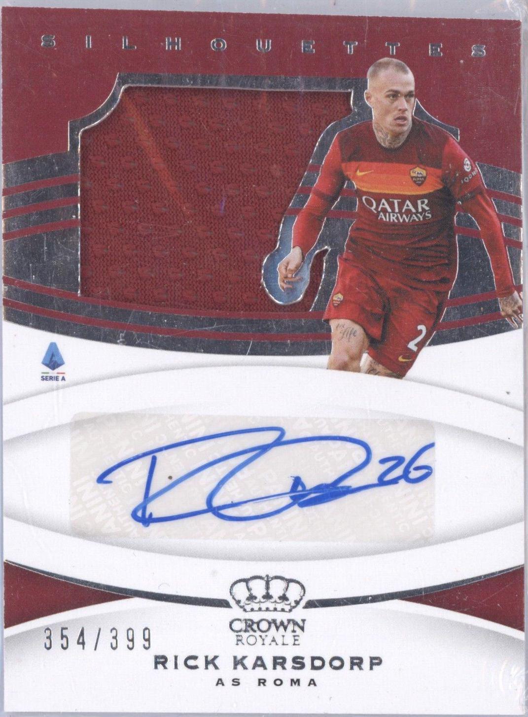 Rick Karsdorp #S-RKA Soccer Cards 2020 Panini Chronicles Crown Royale Silhouettes Autographs