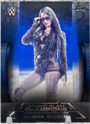 Sasha Banks [Blue] #GS-12 Wrestling Cards 2021 Topps WWE Undisputed Grand Slam Champions