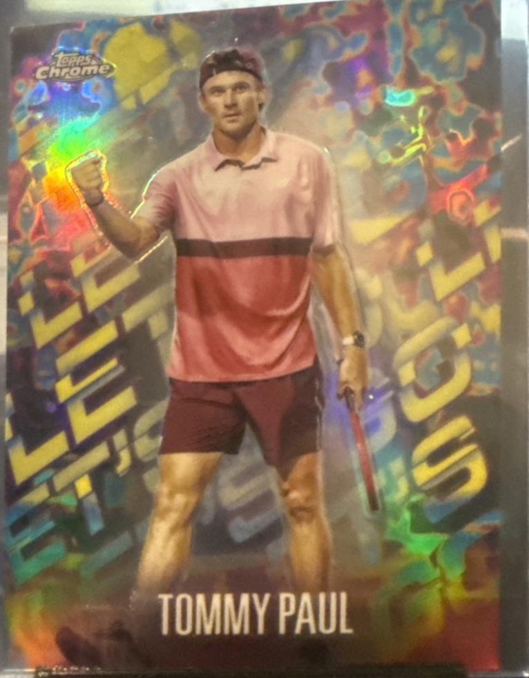 Tommy Paul #LGO-TP Tennis Cards 2024 Topps Chrome Let’s Go