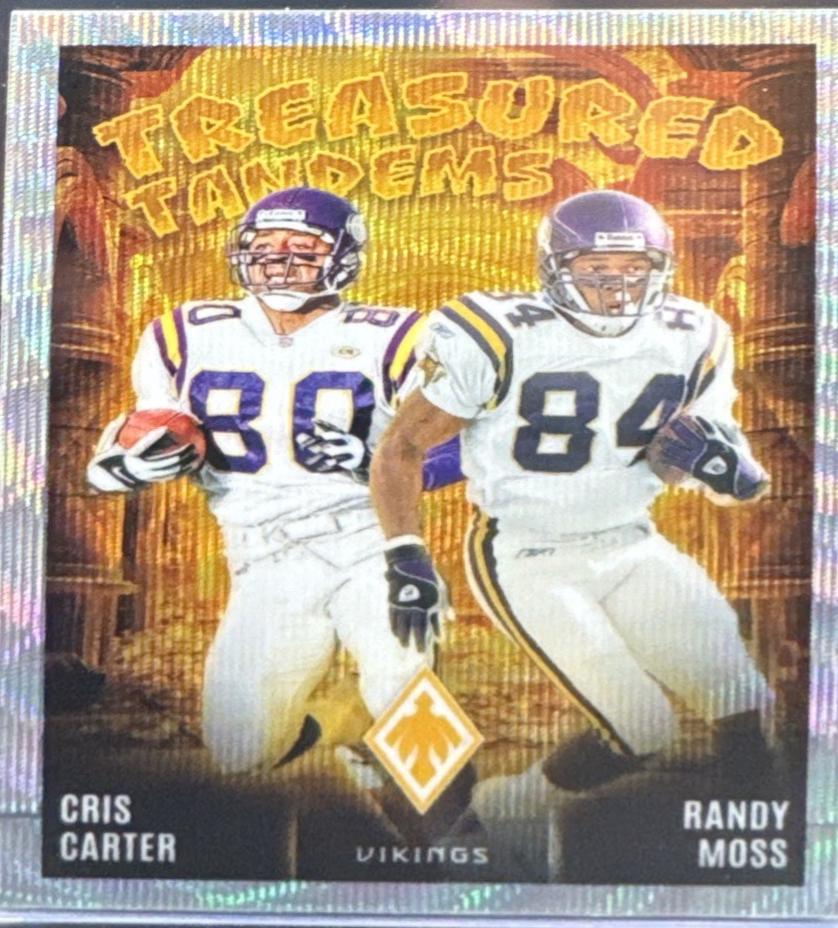 Cris Carter / Randy Moss #5 Football Cards 2024 Panini Phoenix Treasured Tandems