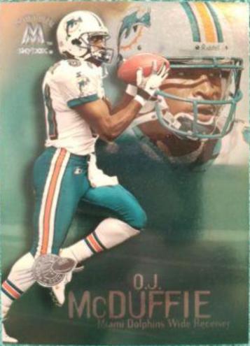 O.J. McDuffie #61 1999 Skybox Molten Metal Football