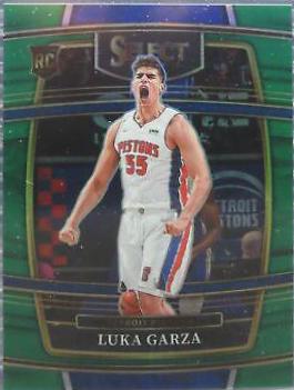 Luka Garza [Green Prizm] #22 Basketball Cards 2021 Panini Select