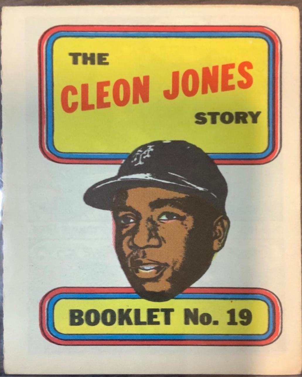 The Cleon Jones Story #19 Baseball Cards 1970 Topps Candy Lids