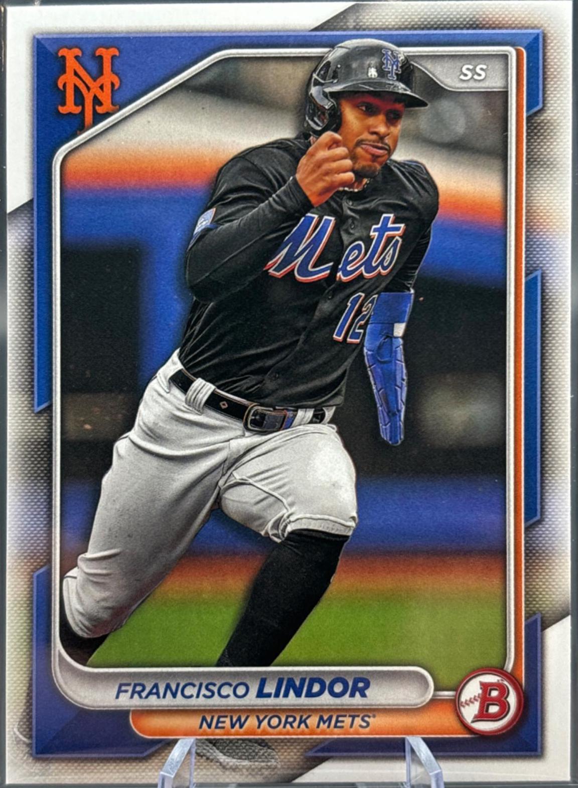 Francisco Lindor #38 Baseball Cards 2024 Bowman