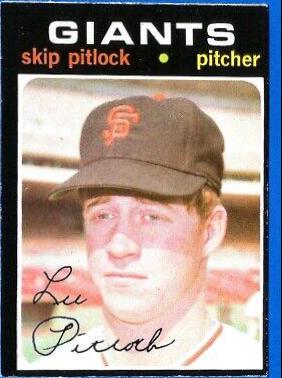 Skip Pitlock #19 Baseball Cards 1971 O Pee Chee