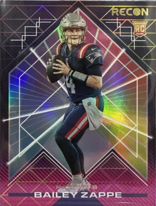Bailey Zappe #REC-4 Football Cards 2022 Panini Chronicles Recon
