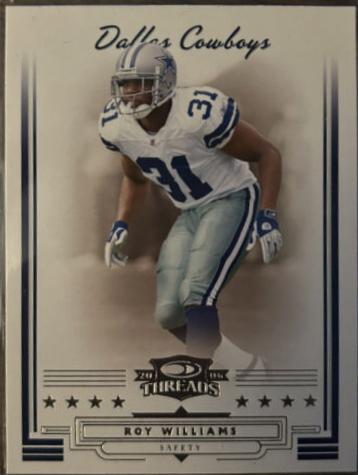 Roy Williams #4 Football Cards 2006 Panini Donruss Threads