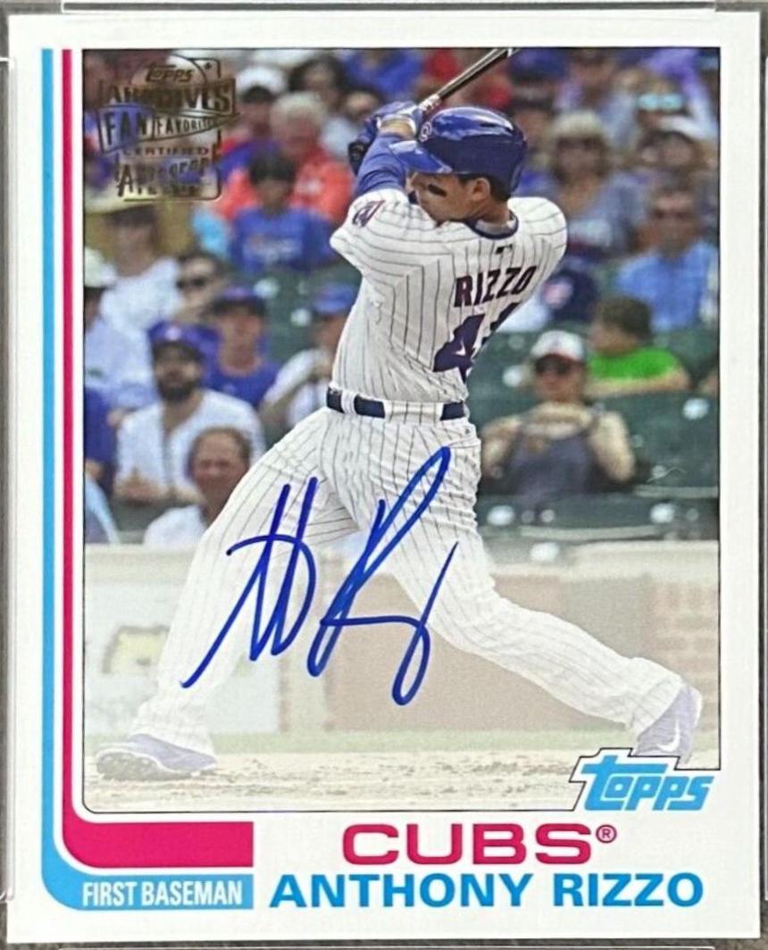 Anthony Rizzo #FFA-AR Baseball Cards 2017 Topps Archives Fan Favorites Autographs