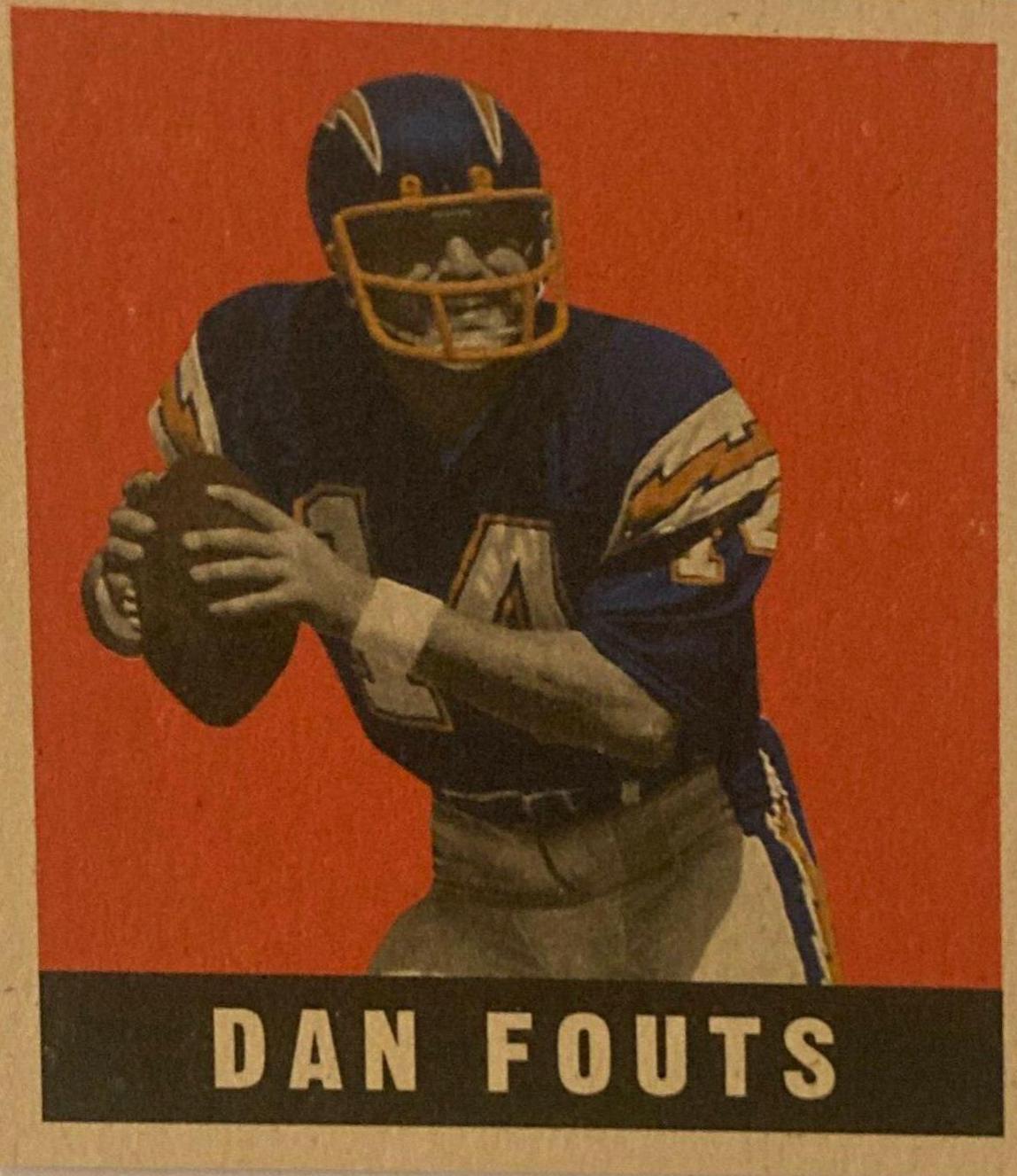 Dan Fouts #14 Football Cards 1997 Leaf Reproductions