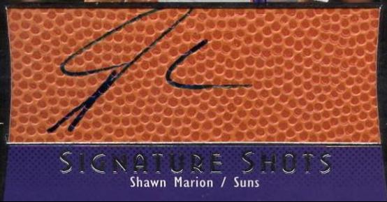 Shawn Marion #SS-SM Basketball Cards 2004 Upper Deck Sweet Shot Signature Shots