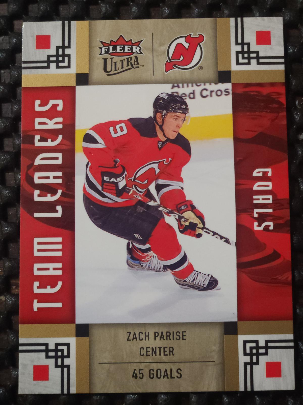 Zach Parise #TL18 Hockey Cards 2008 Ultra Team Leaders