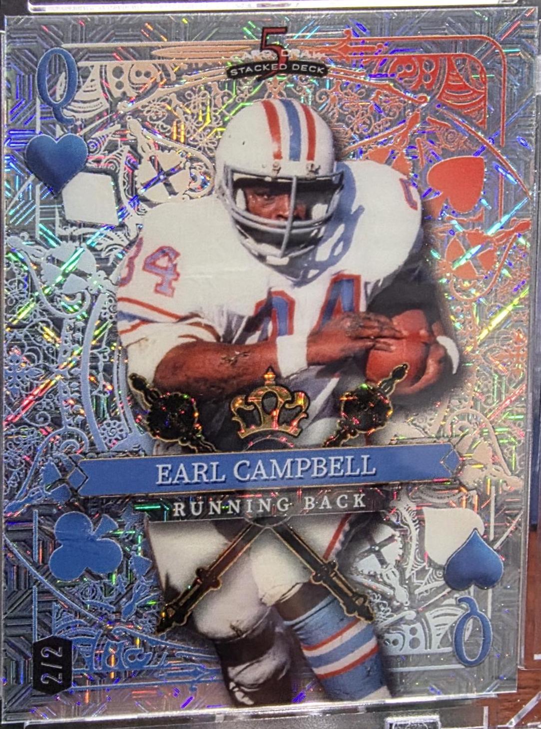 Earl Campbell #SDJH-ECN 2024 Wild Card 5 Card Draw Stacked Deck Football