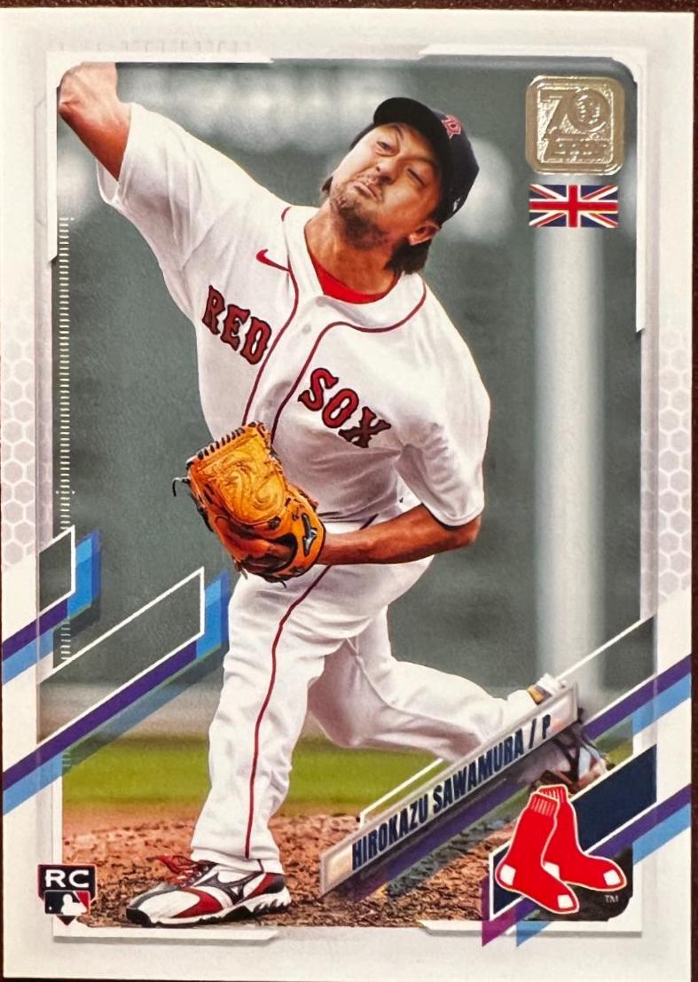 Hirokazu Sawamura #13 Baseball Cards 2021 Topps UK Edition