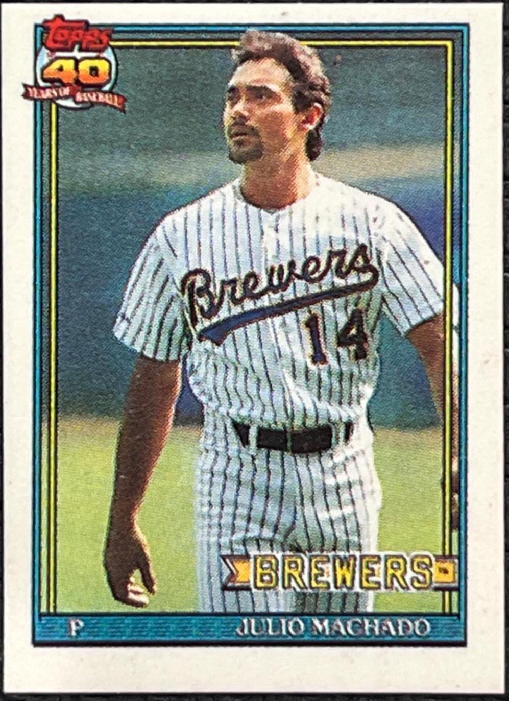 Julio Machado #434 Baseball Cards 1991 Topps Micro