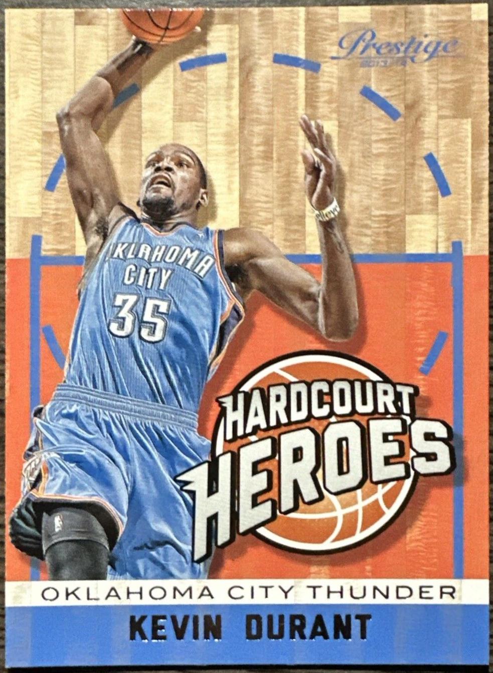 Kevin Durant #3 Basketball Cards 2013 Panini Prestige Hardcourt Heroes