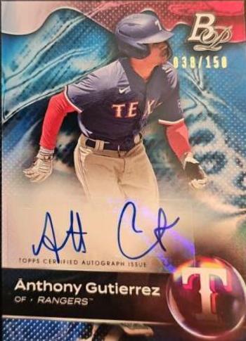Anthony Gutierrez [Autograph Blue] #TOP-12