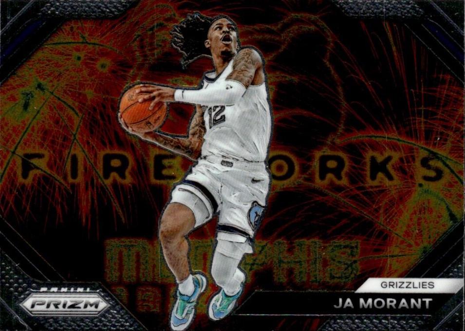 Ja Morant #8 Basketball Cards 2023 Panini Prizm Fireworks