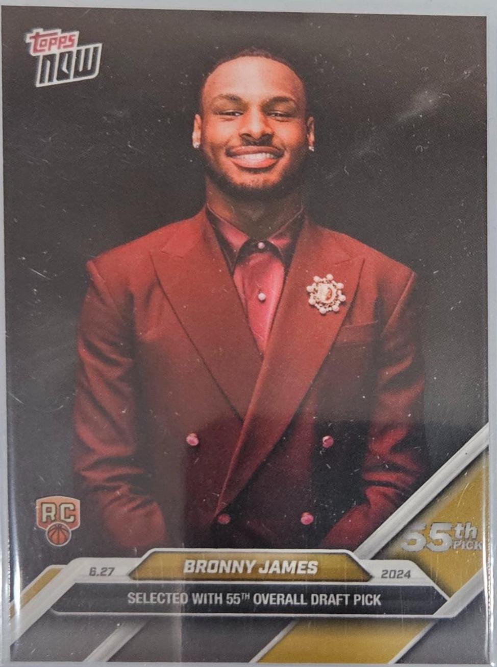 Bronny James #D-9 Basketball Cards 2024 Topps Now