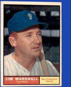 Jim Marshall #188 1961 Topps Baseball