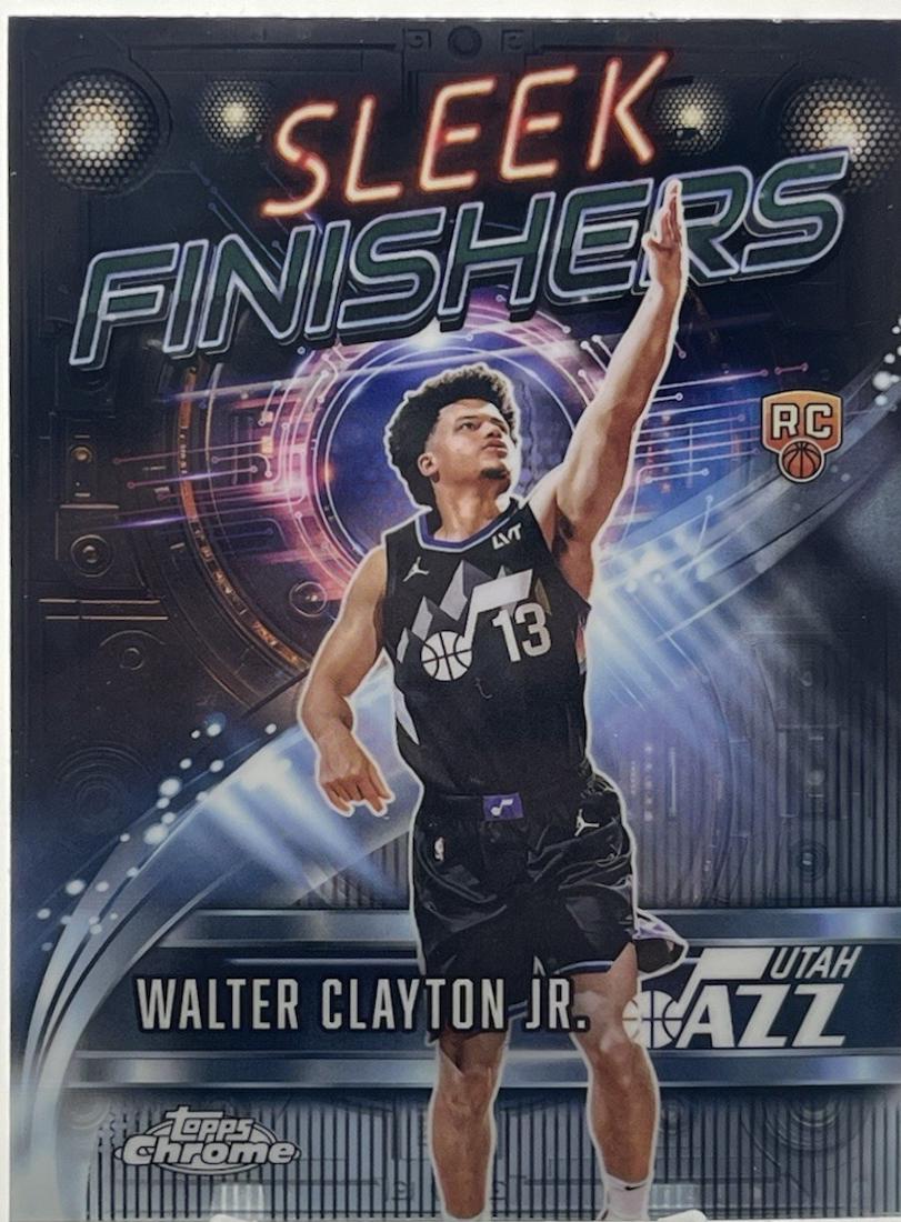 2025 Topps Chrome Sleek Finishers Walter Clayton Jr. #SF-28 card