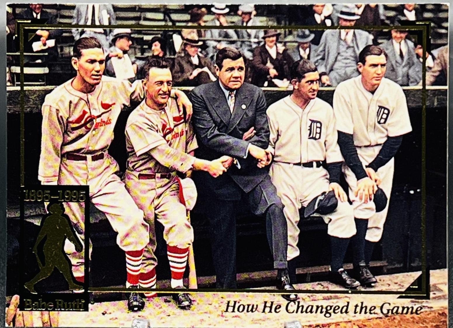 How He Changed the Game #24 Baseball Cards 1995 Megacards Babe Ruth
