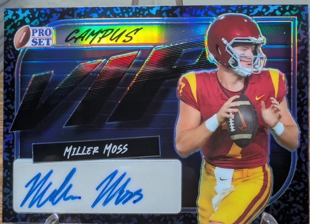 Miller Moss #VIP-MM1 2023 Pro Set Metal Campus Vip Autograph Football