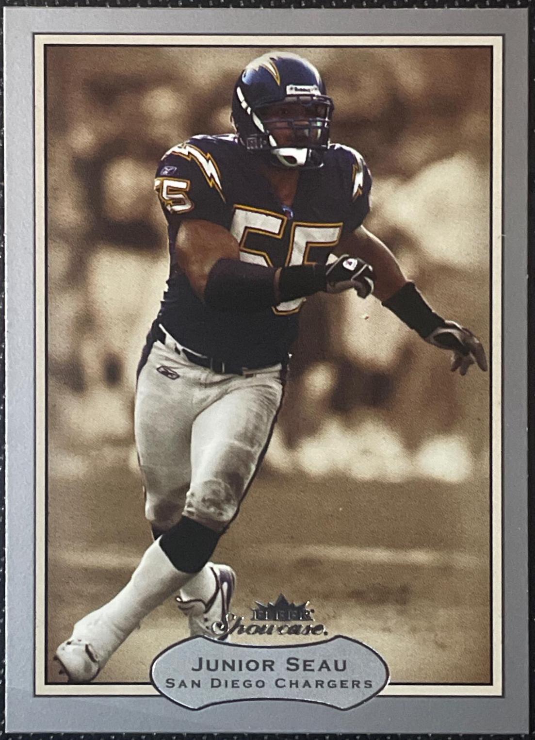 Junior Seau #39 Football Cards 2003 Fleer Showcase