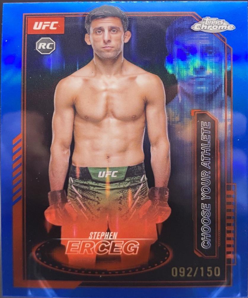 Stephen Erceg [Blue Refractor] #MCL-3 Prices | 2025 Topps Chrome UFC ...