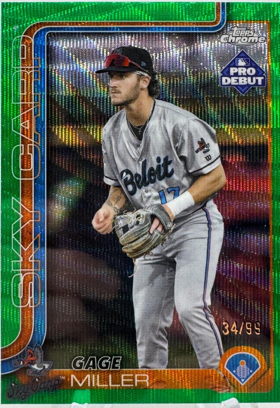 Gage Miller [Green Refractor Autograph] #PDC-180