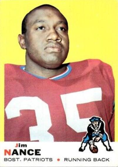 Jim Nance #70 Football Cards 1969 Topps