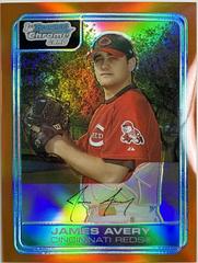 James Avery [Refractor] #BC169 Baseball Cards 2006 Bowman Chrome Prospects Prices