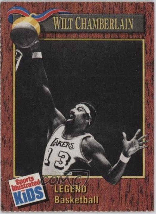 Wilt Chamberlain #208 1990 Sports Illustrated For Kids Basketball