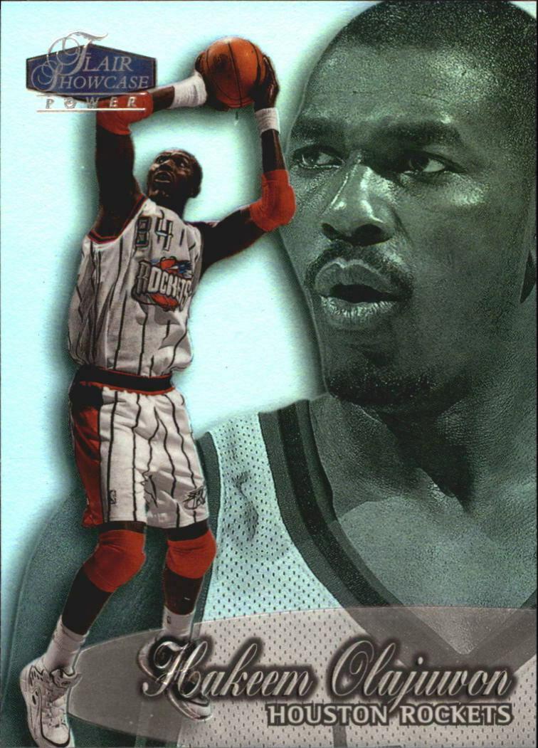 Hakeem Olajuwon #45 1998 Flair Showcase Basketball