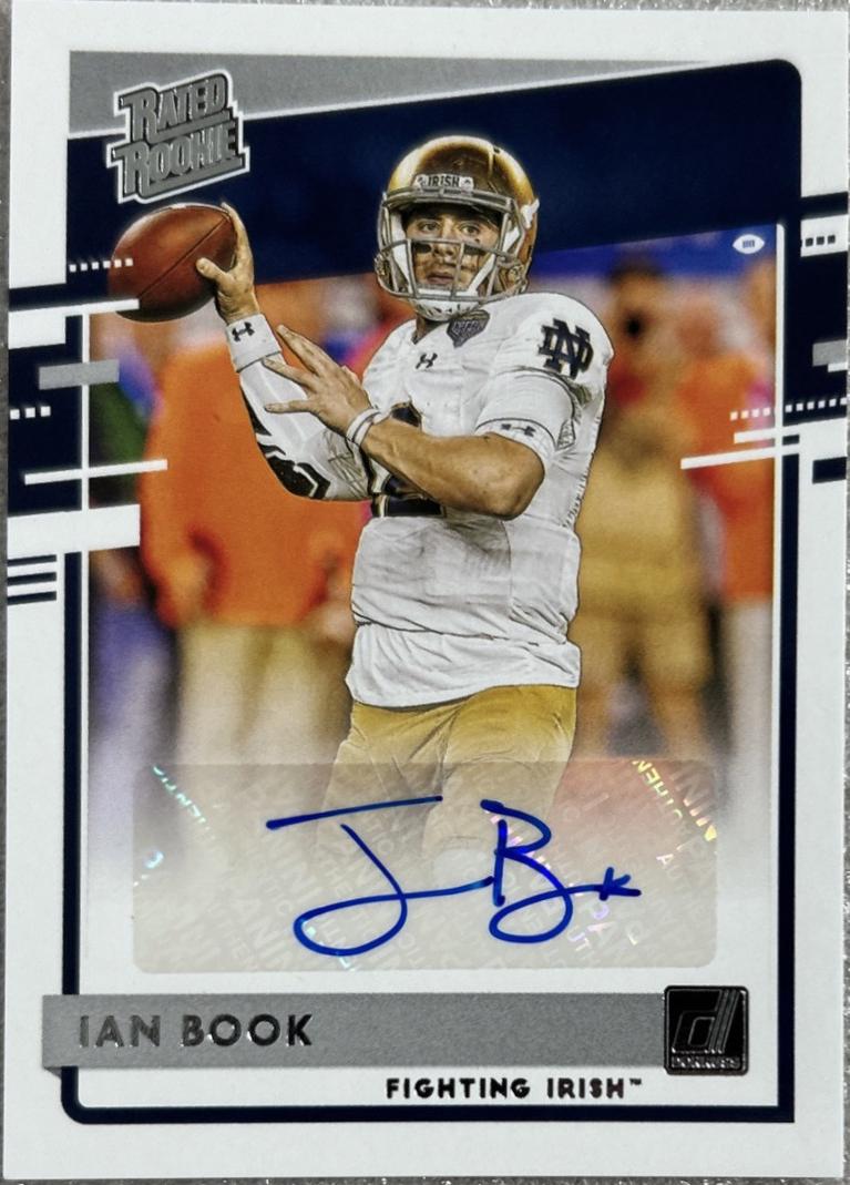 Ian Book #DA-IBR Football Cards 2021 Panini Chronicles Draft Picks Donruss Rated Rookie Autographs