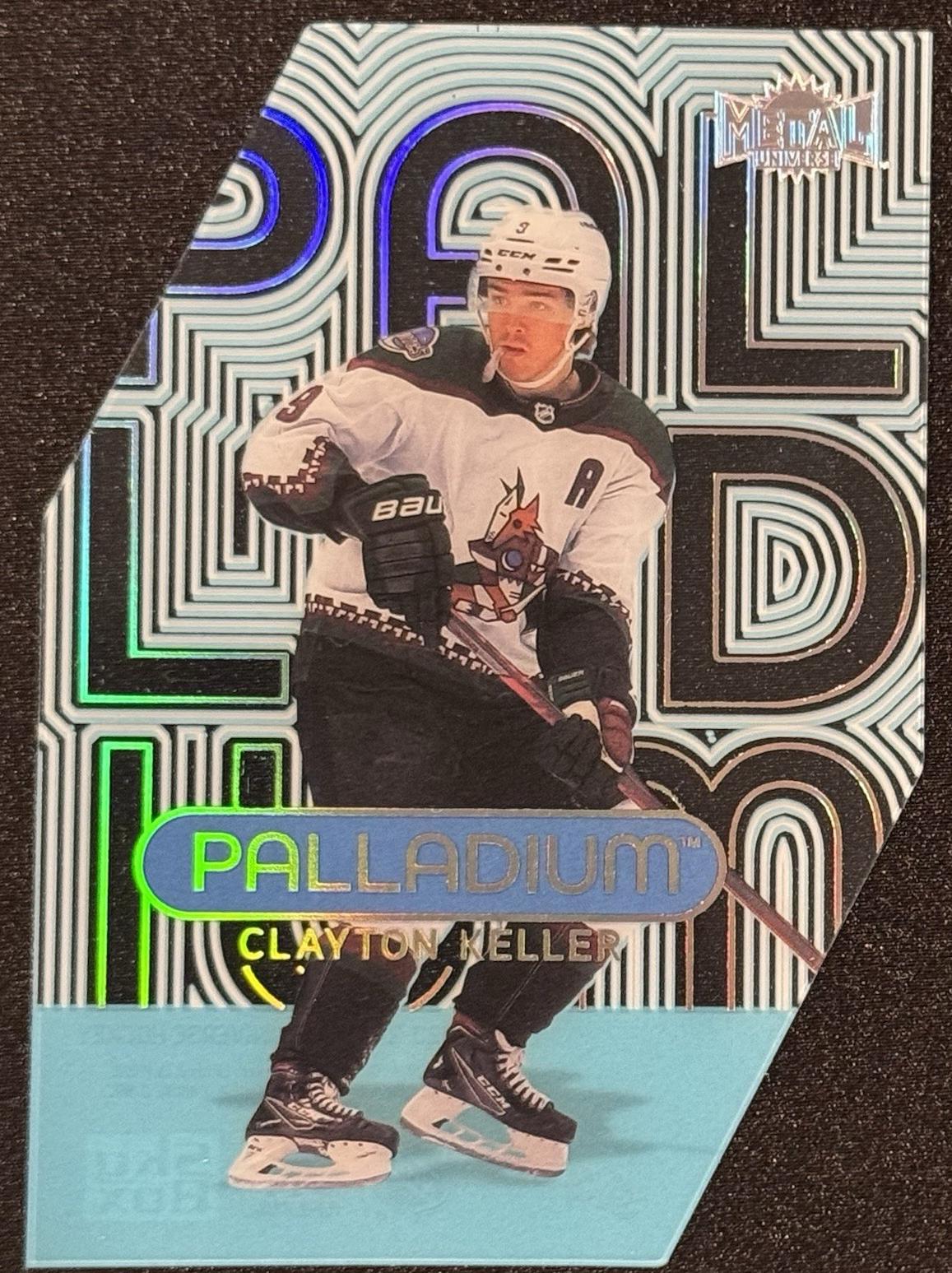 Clayton Keller #P-30 Hockey Cards 2023 SkyBox Metal Universe Palladium
