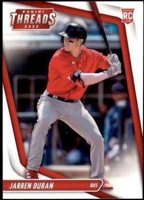 Jarren Duran #5 Baseball Cards 2022 Panini Chronicles Threads