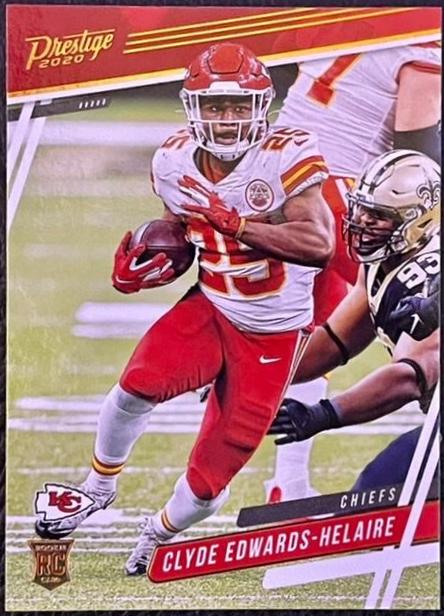 Clyde Edwards-Helaire #318 Football Cards 2020 Panini Chronicles Draft Picks Prestige