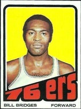 Bill Bridges #17 Basketball Cards 1972 Topps