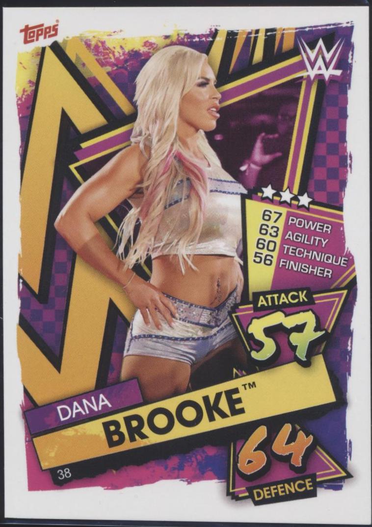 Dana Brooke #38 Wrestling Cards 2021 Topps Slam Attax WWE