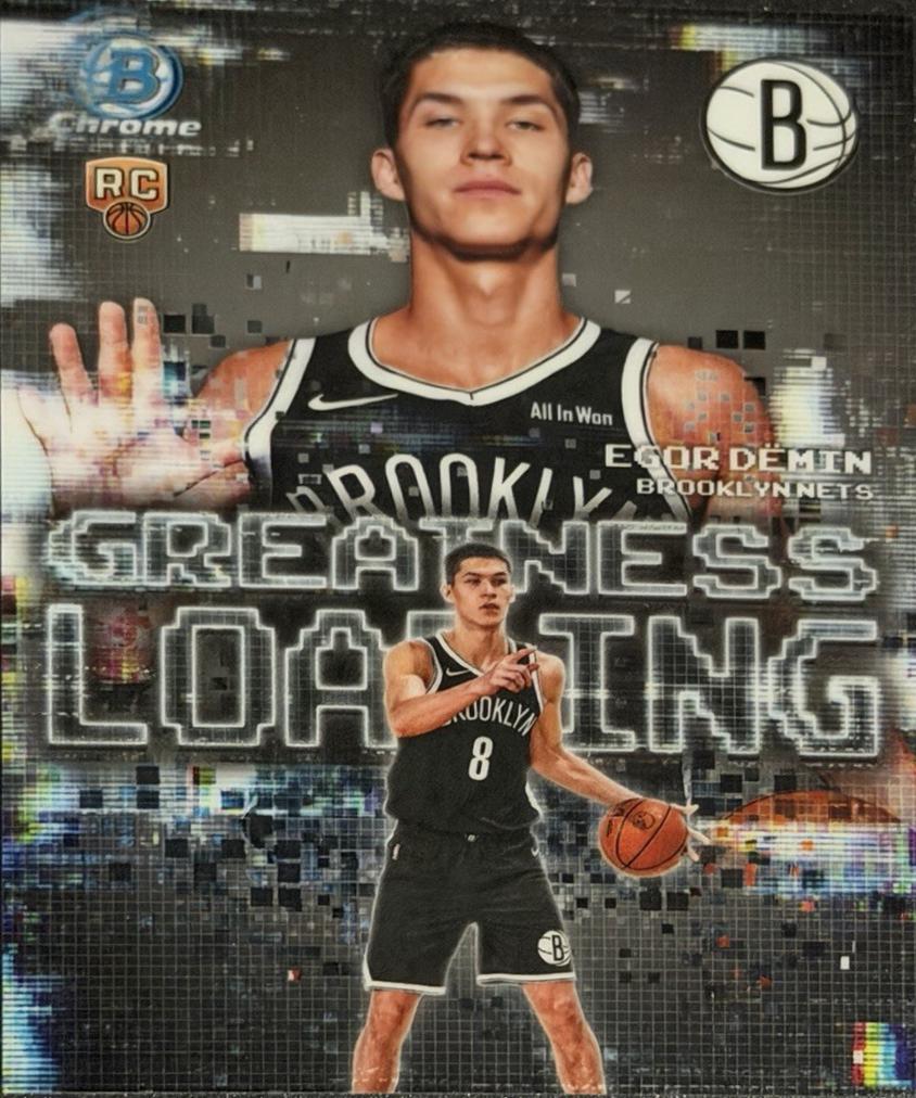 2025 Bowman Greatness Loading Egor Demin #GL-8 card