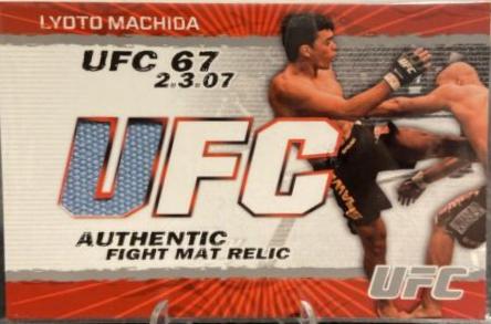 Lyoto Machida #FMLM Ufc Cards 2009 Topps UFC Round 2 Fight Mat Relics