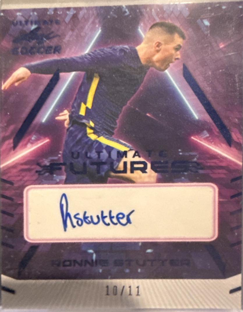 Ronnie Stutter #F-RS1 2022 Leaf Ultimate Futures Autograph Soccer