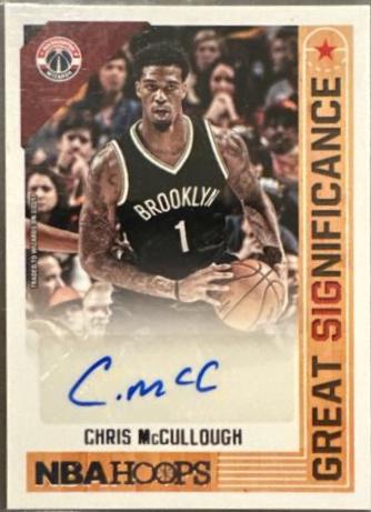 Chris McCullough #GS-CM Basketball Cards 2017 Panini Hoops Great SIGnificance