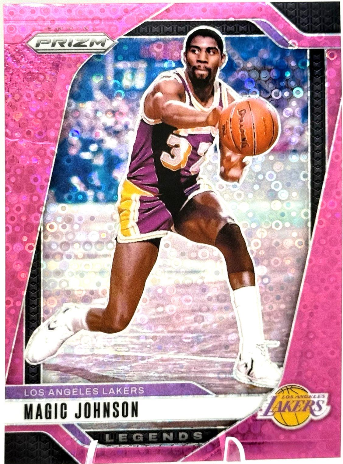 Magic Johnson [Fast Break Pink] #294 Prices | 2024 Panini Prizm ...
