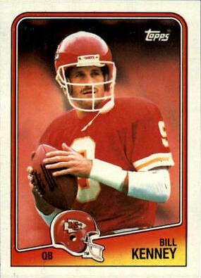 Bill Kenney #362 Football Cards 1988 Topps